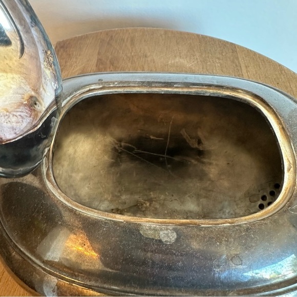 Vtg Silver Plated Sheffield Design  Kettle Tea Patina Nickel England Engraved M - Picture 7 of 16